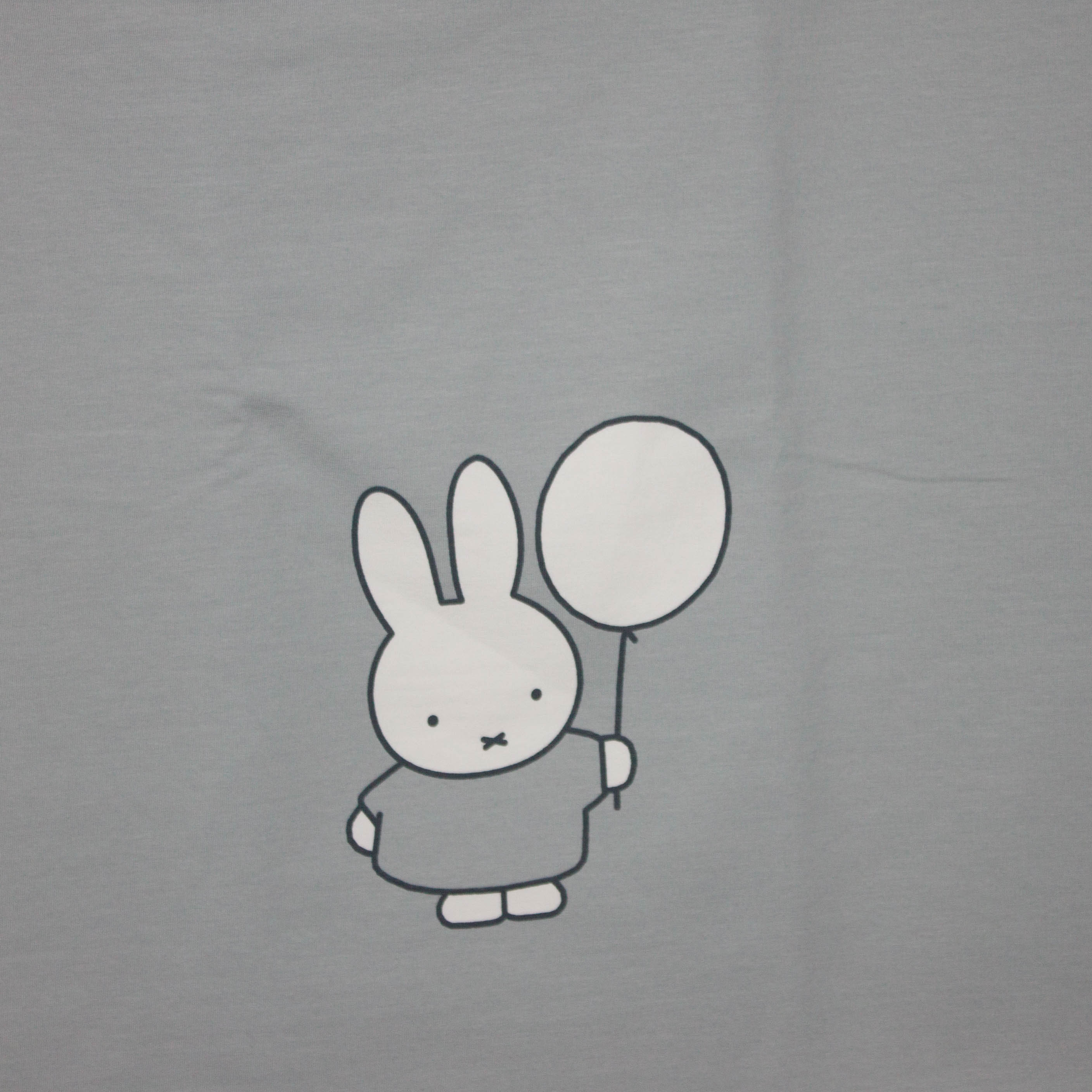 Lichtgrijs sweater paneel Nijntje met ballonnen
