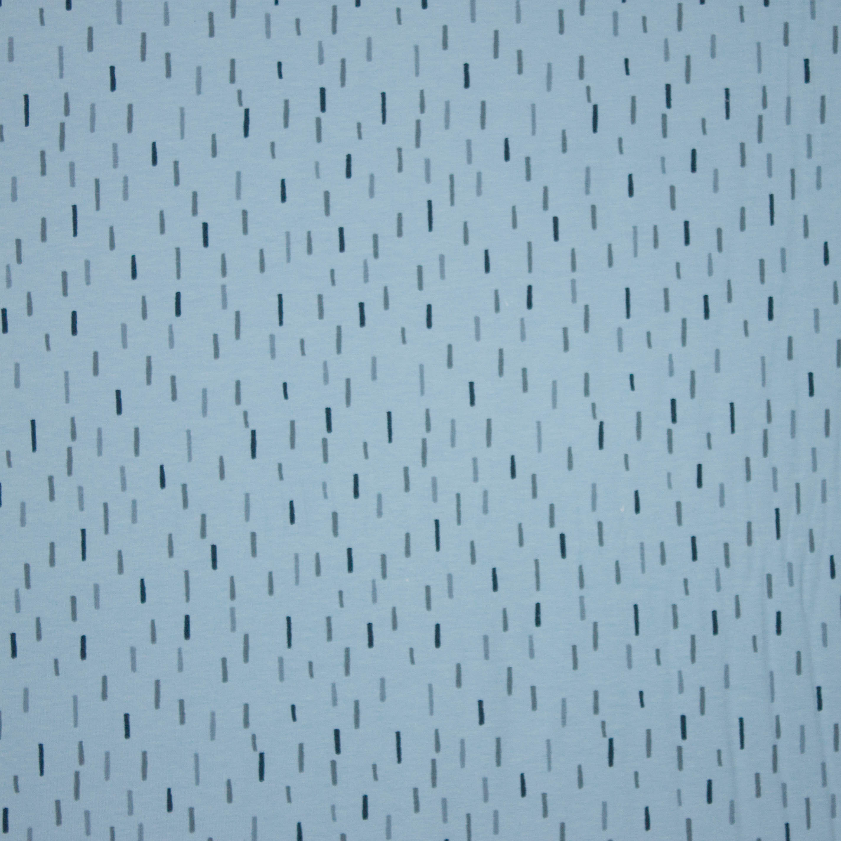 Lichtblauwe tricot met streepjesmotief van Stenzo