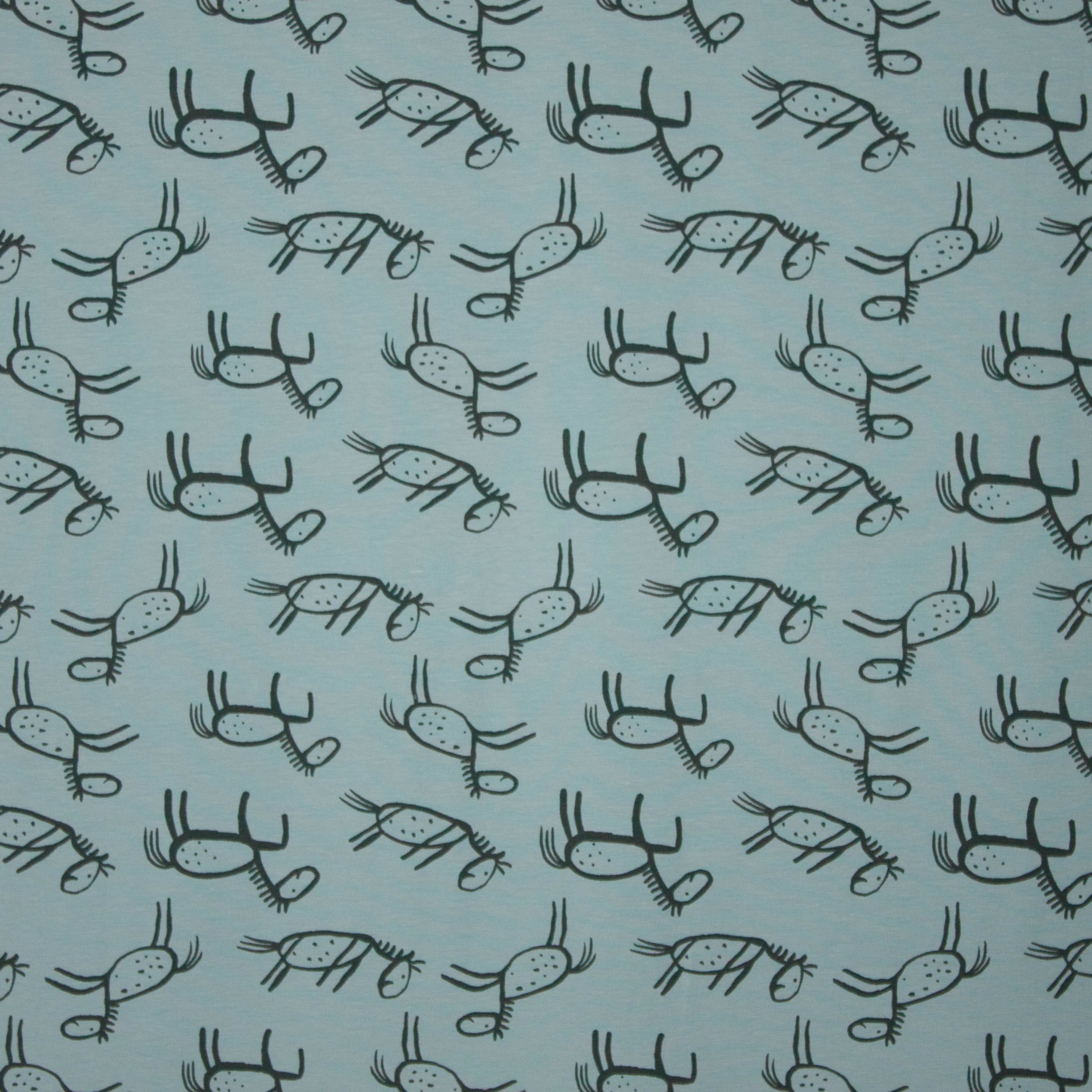 Munt tricot met paarden van Stenzo