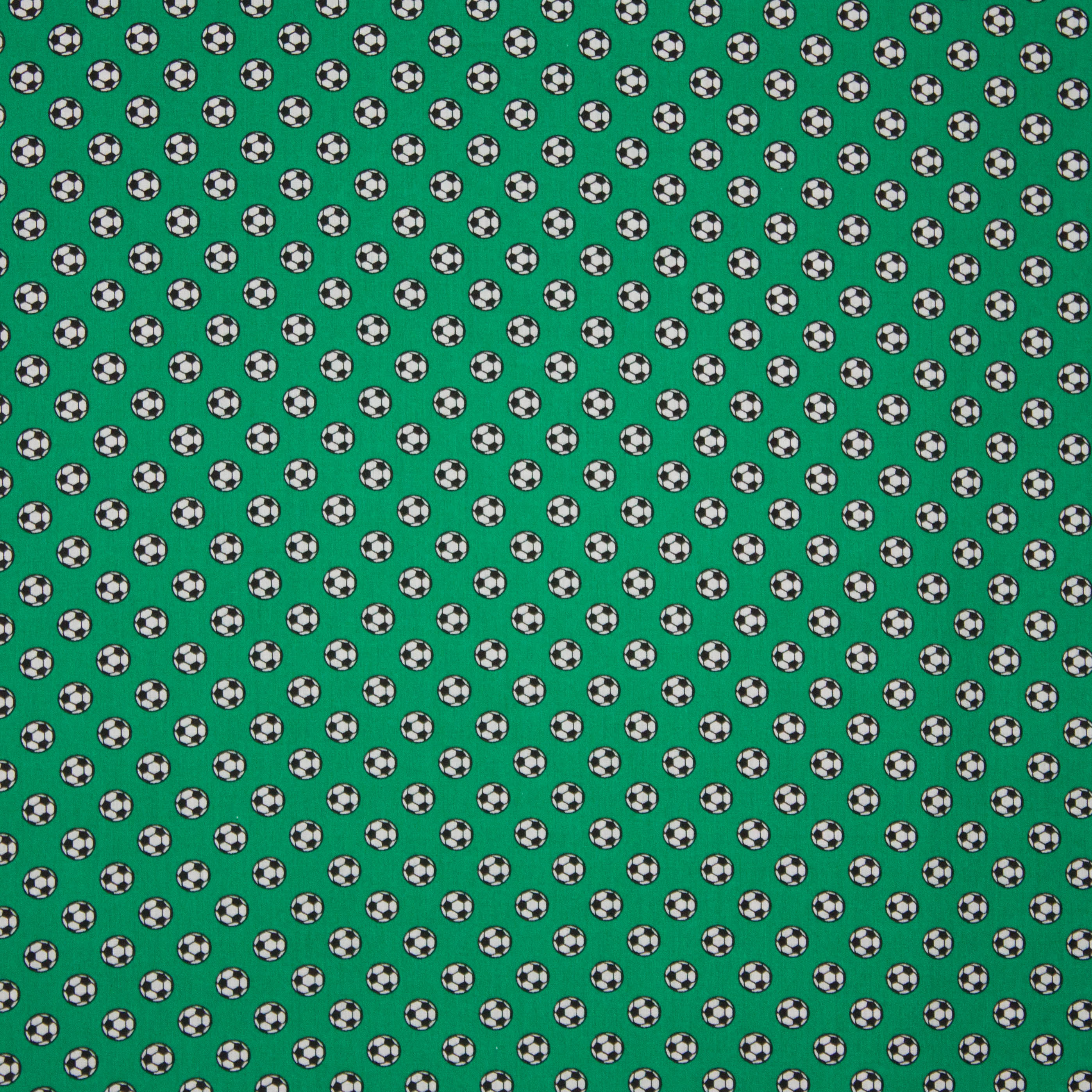 Groene katoen met voetballen