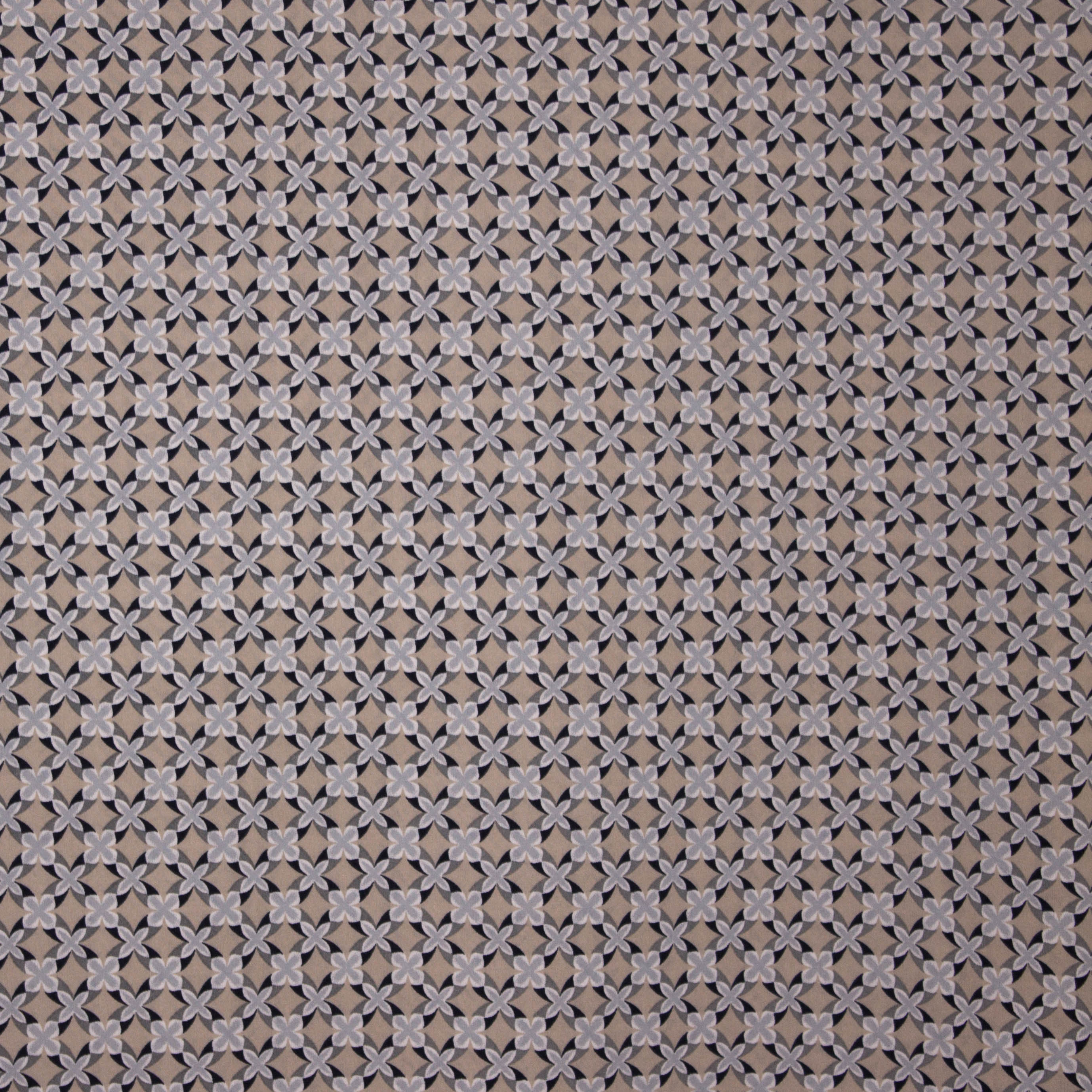 Lichte soepele stof met geometrisch motief