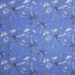 Tricot in blauw bedrukt van B trendy