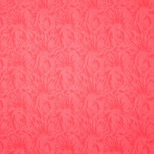 Koraalroze jacquard breitje met abstract motief van 'Fibre Mood'