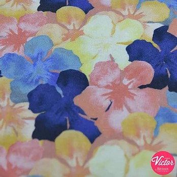 Viscose Linnen Met Bloemen Van La Maison Victor