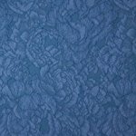 Italiaanse jacquard met bloemenmotief in blauw met blauwe glitter