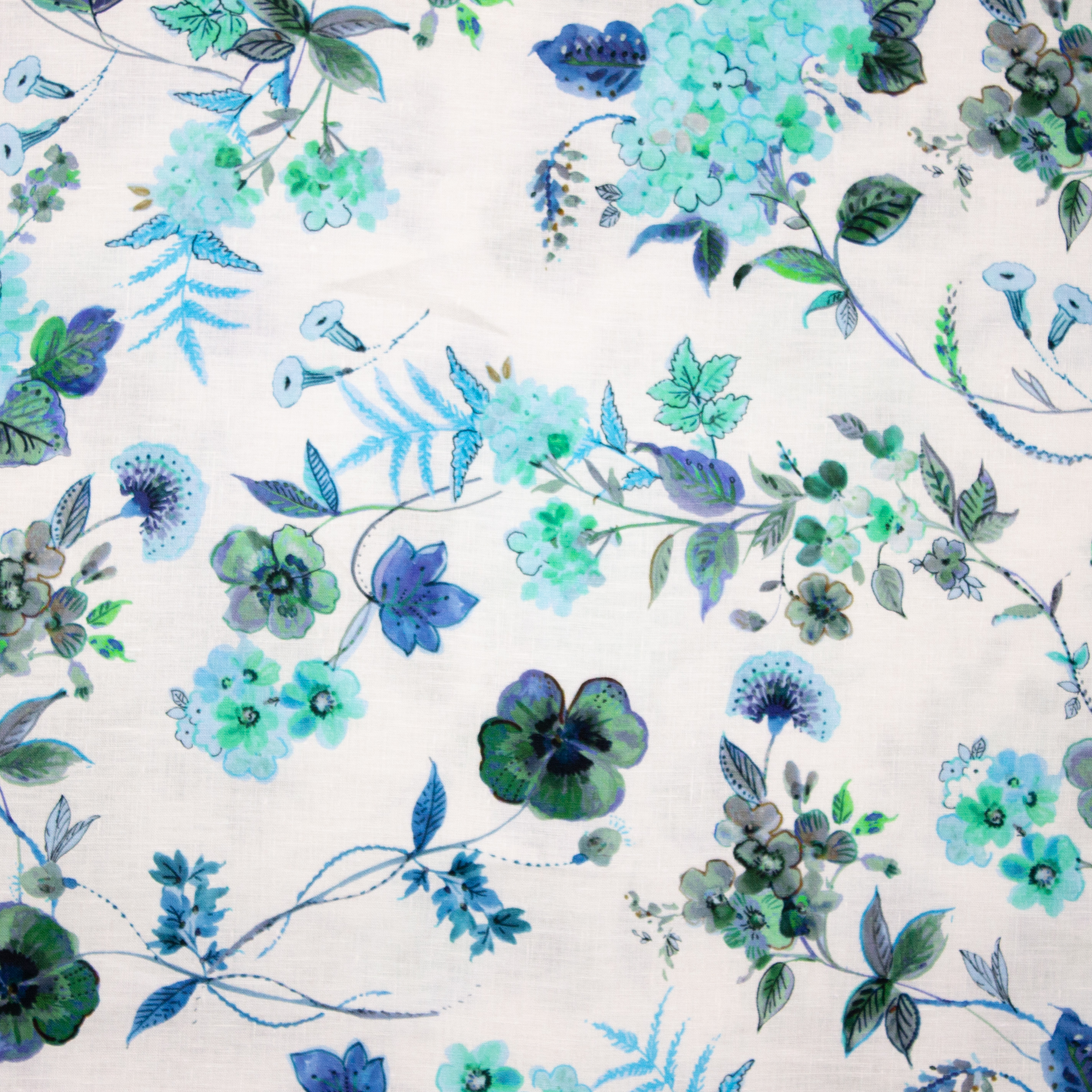 Witte Linnen met Bloemen van Alta Moda