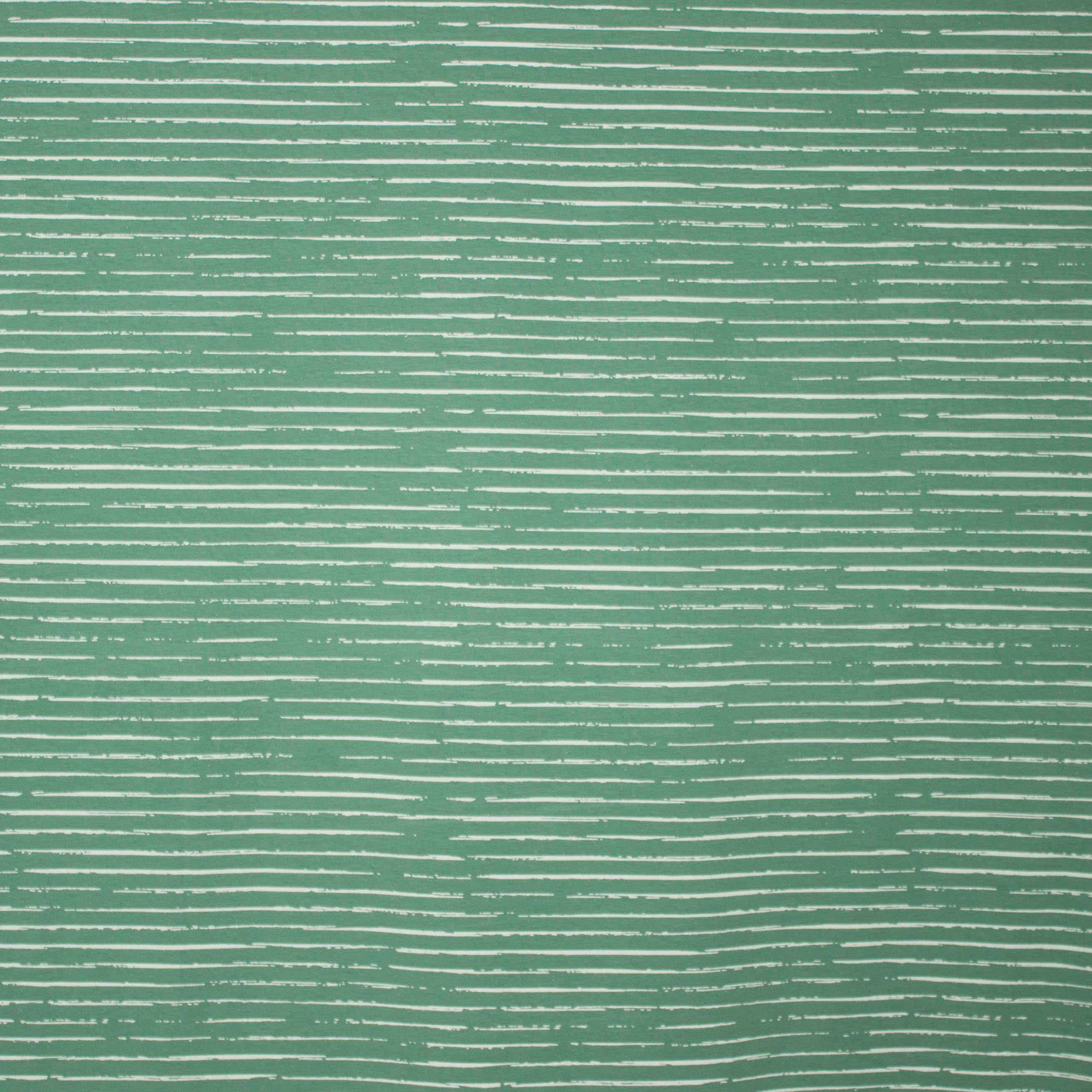 Groen met wit gestreepte tricot van 'Megan Blue Fabrics'
