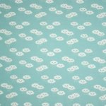 Munt tricot met wolken motief van 'Megan Blue Fabrics'