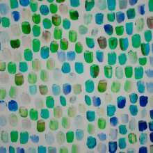 Witte viscose tricot met aquarel vlekken