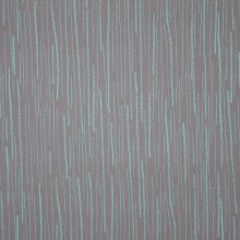 Grijze modal tricot met turquoise strepen van 'Lillestoff'