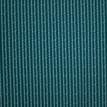 Petrol tricot met lichtgrijze slinger motiefjes van 'Lillestoff'