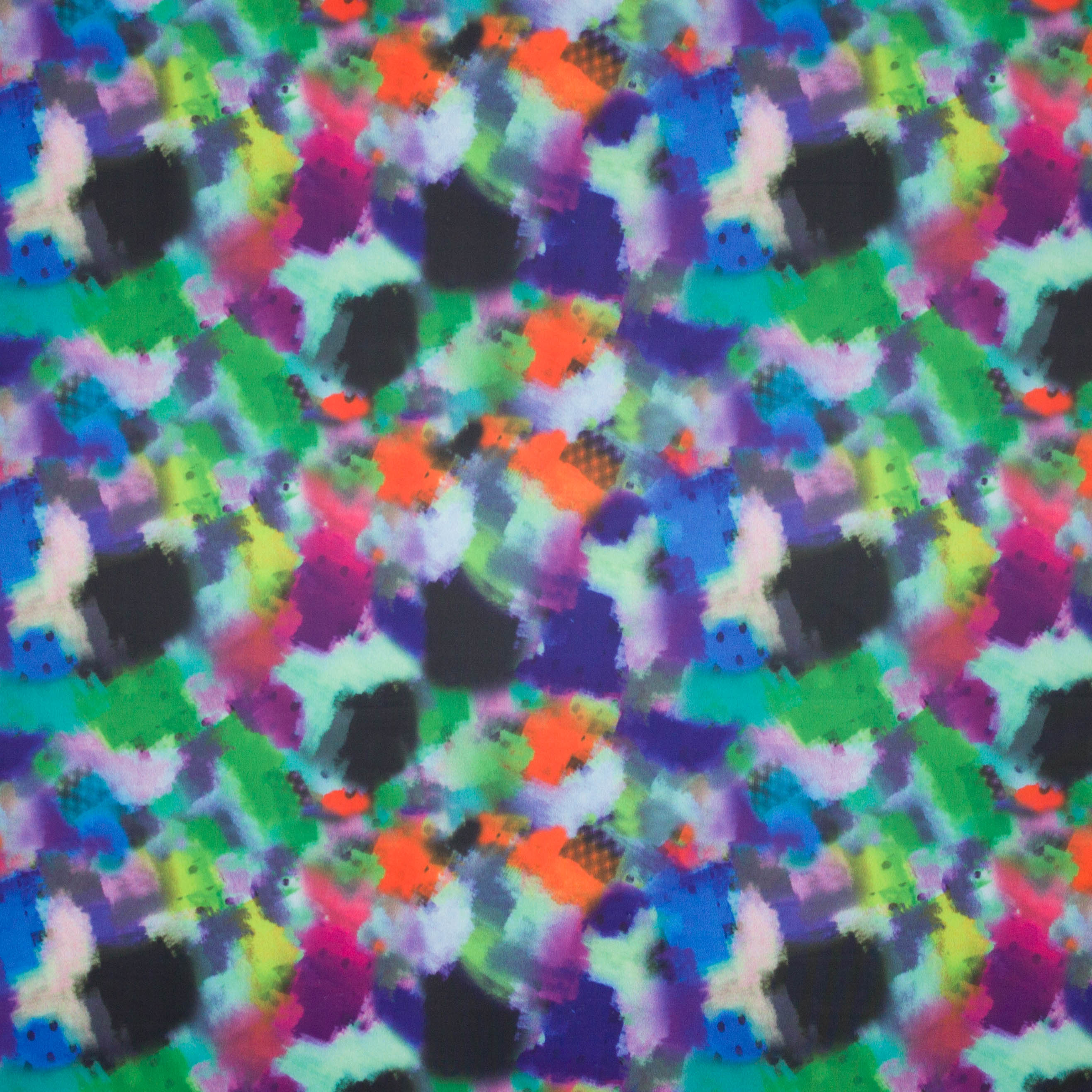 Rekbare polyester met abstracte vlekken