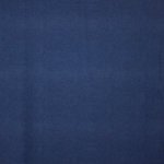 Blauwe rekbare viscose met bolletjes motief