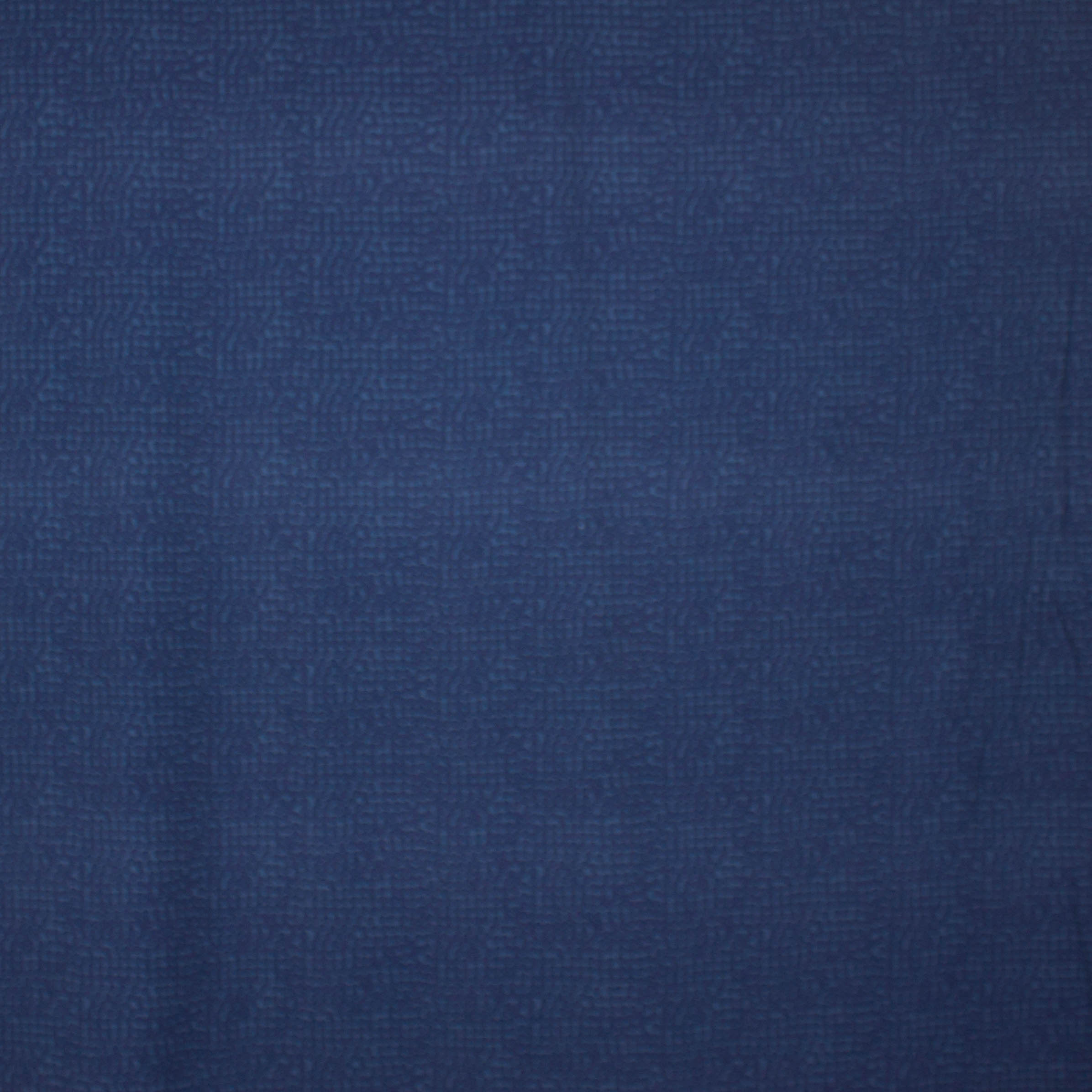 Blauwe rekbare viscose met bolletjes motief