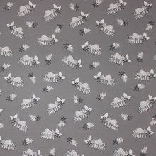 Kleur veranderende grijze tricot met luiaard motief