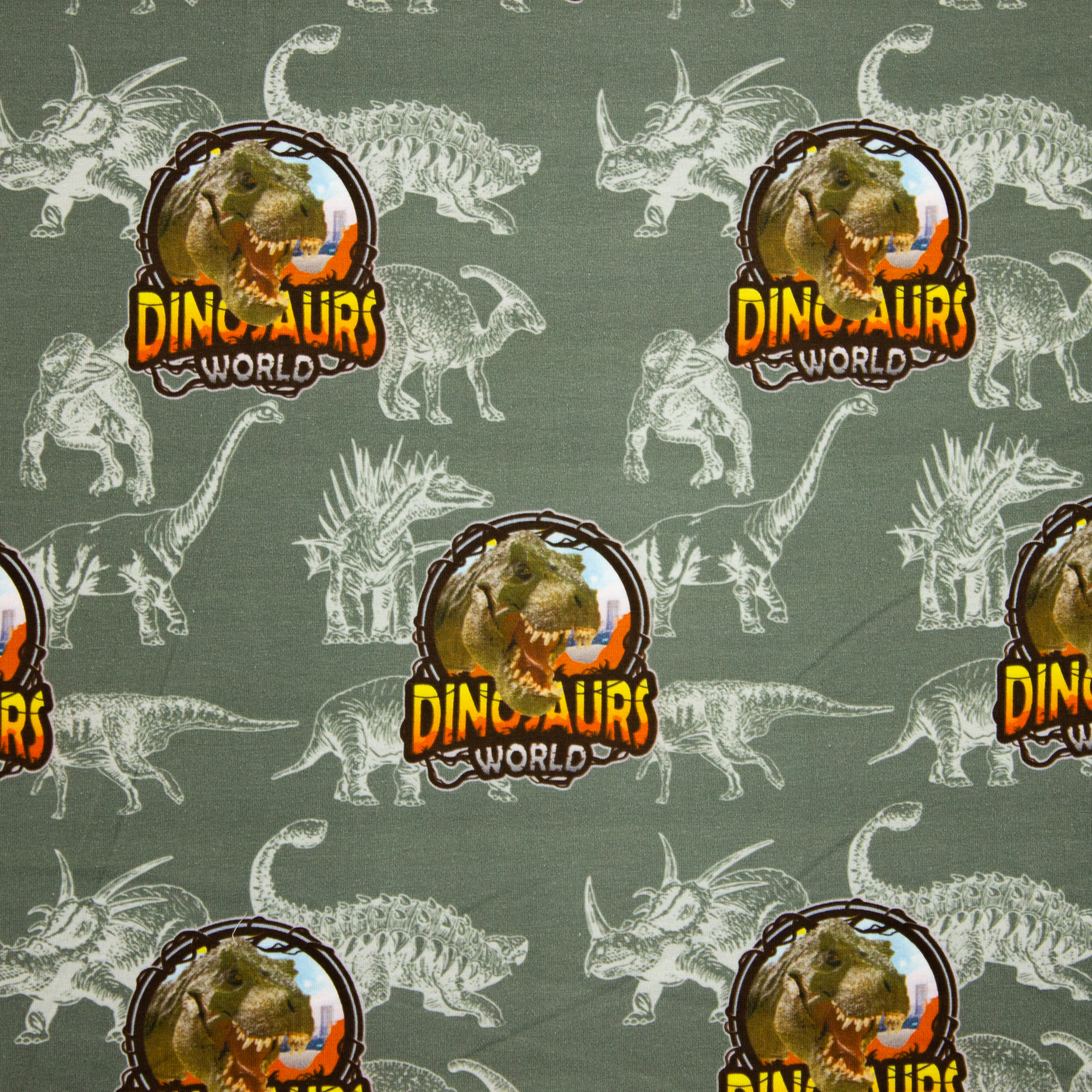Groene Tricot met Dino's