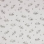 Kleur veranderende witte tricot met luiaard motief