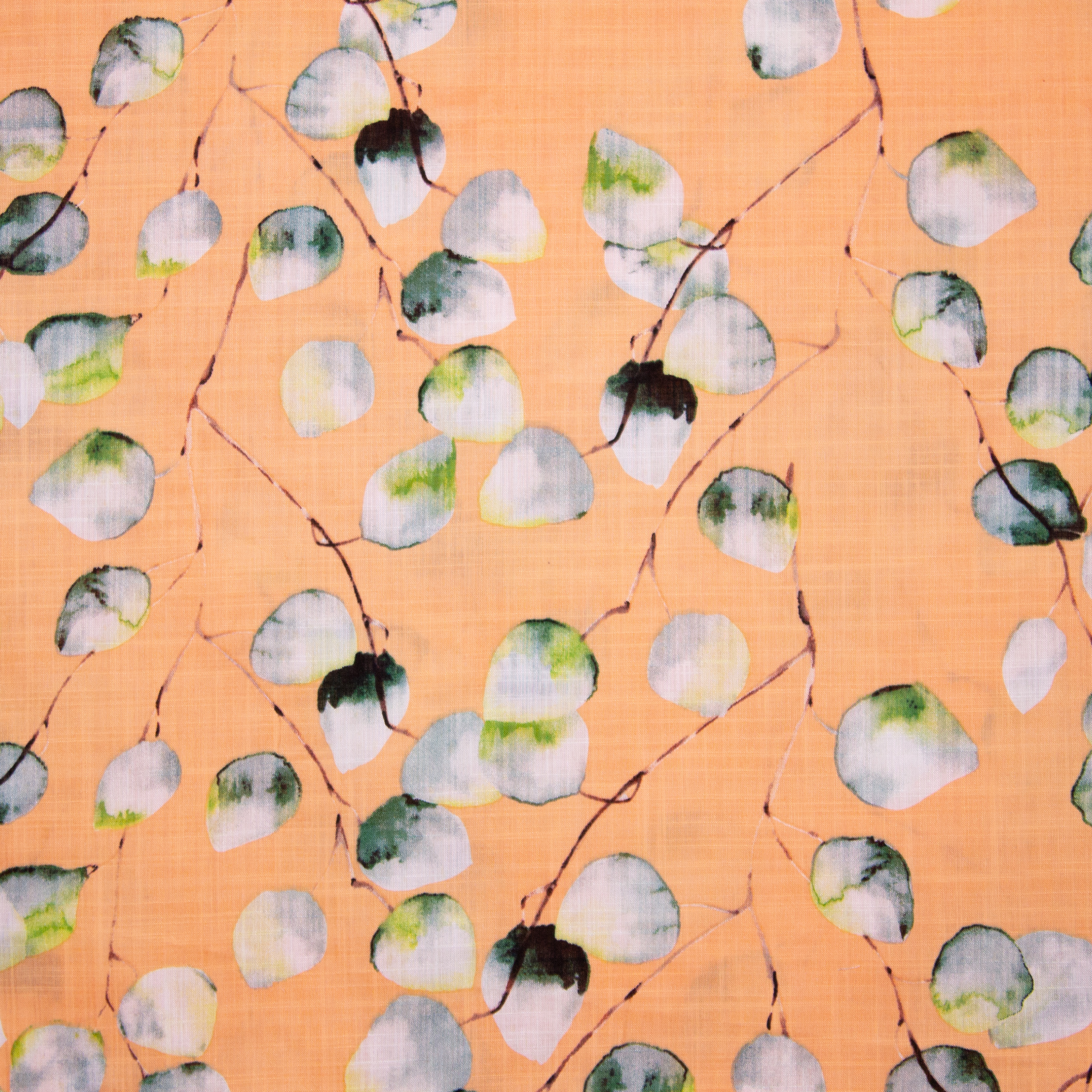 Double Gauze Katoen Viscose met bloemen