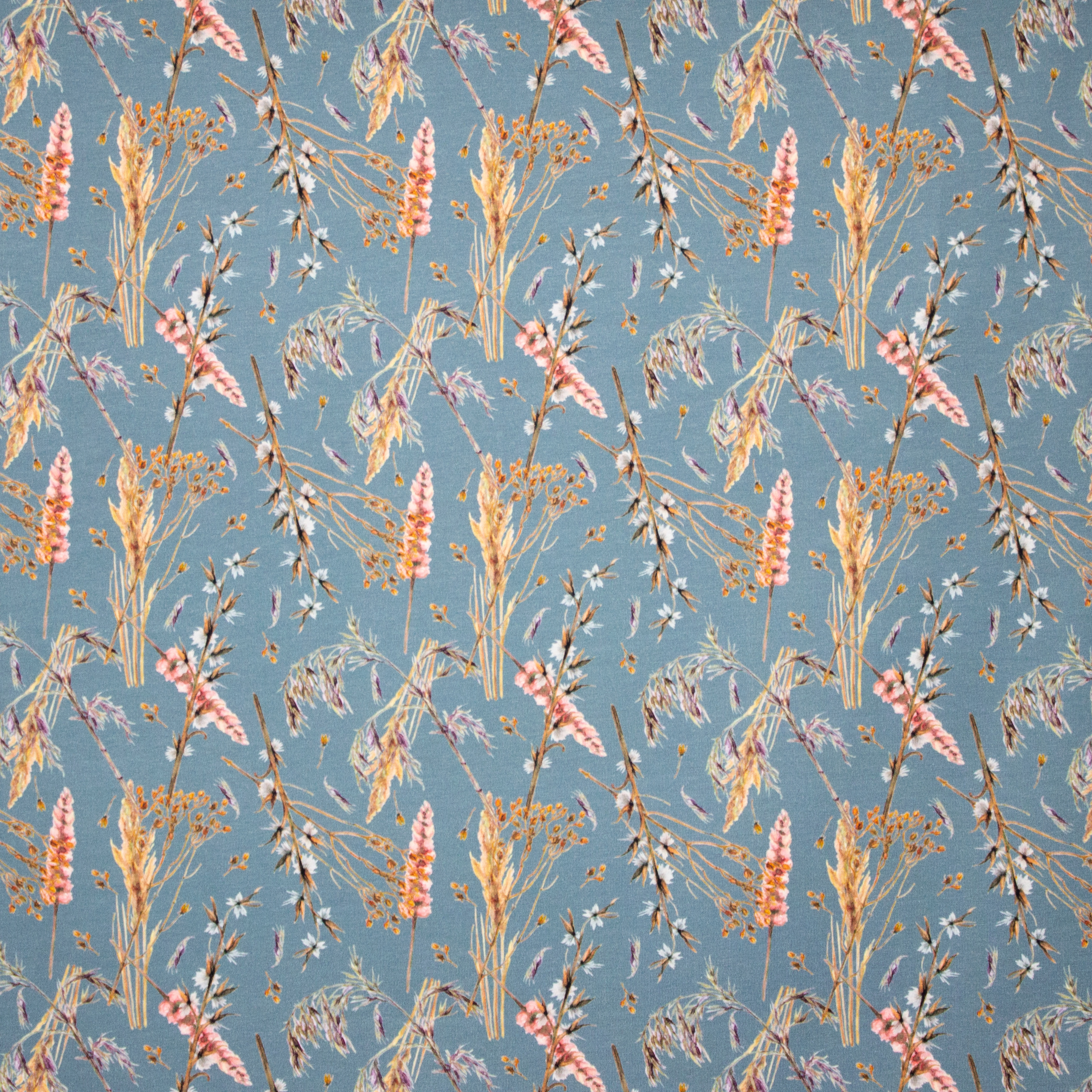 Blauwe Tricot met Oeverplanten