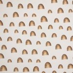 Ecru tricot met regenboog motief