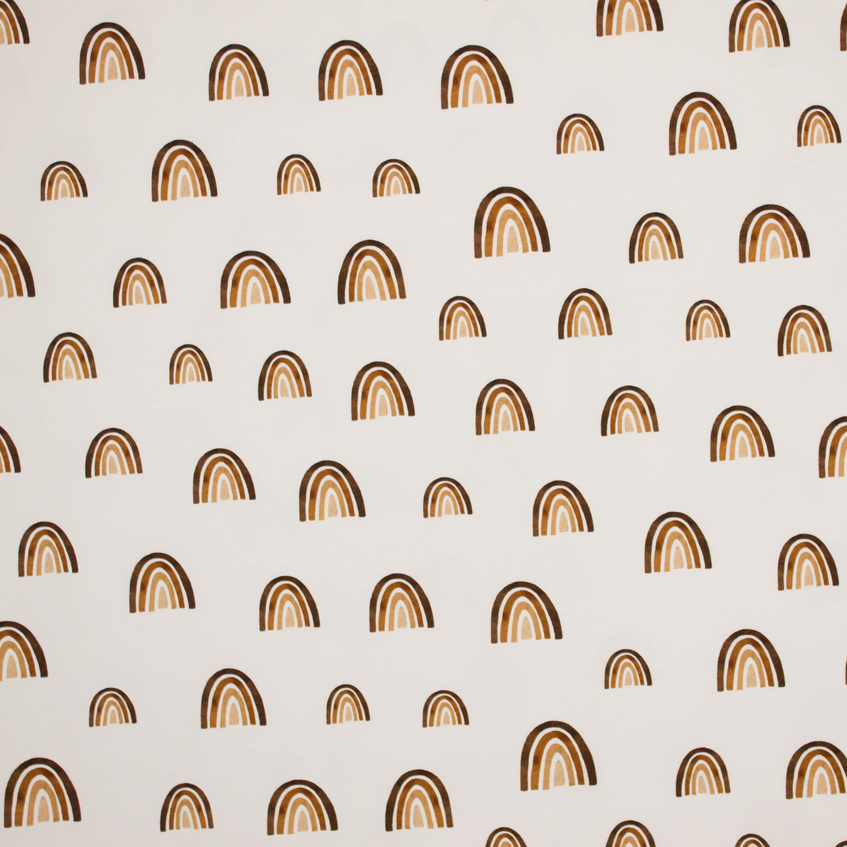 Ecru tricot met regenboog motief