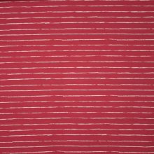 Zacht rode tricot met witte streepjes 'Crayon' van 'Cherry Picking'