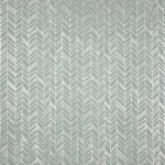 Muntkleurige tricot met abstract lijnen patroon in zilveren foil