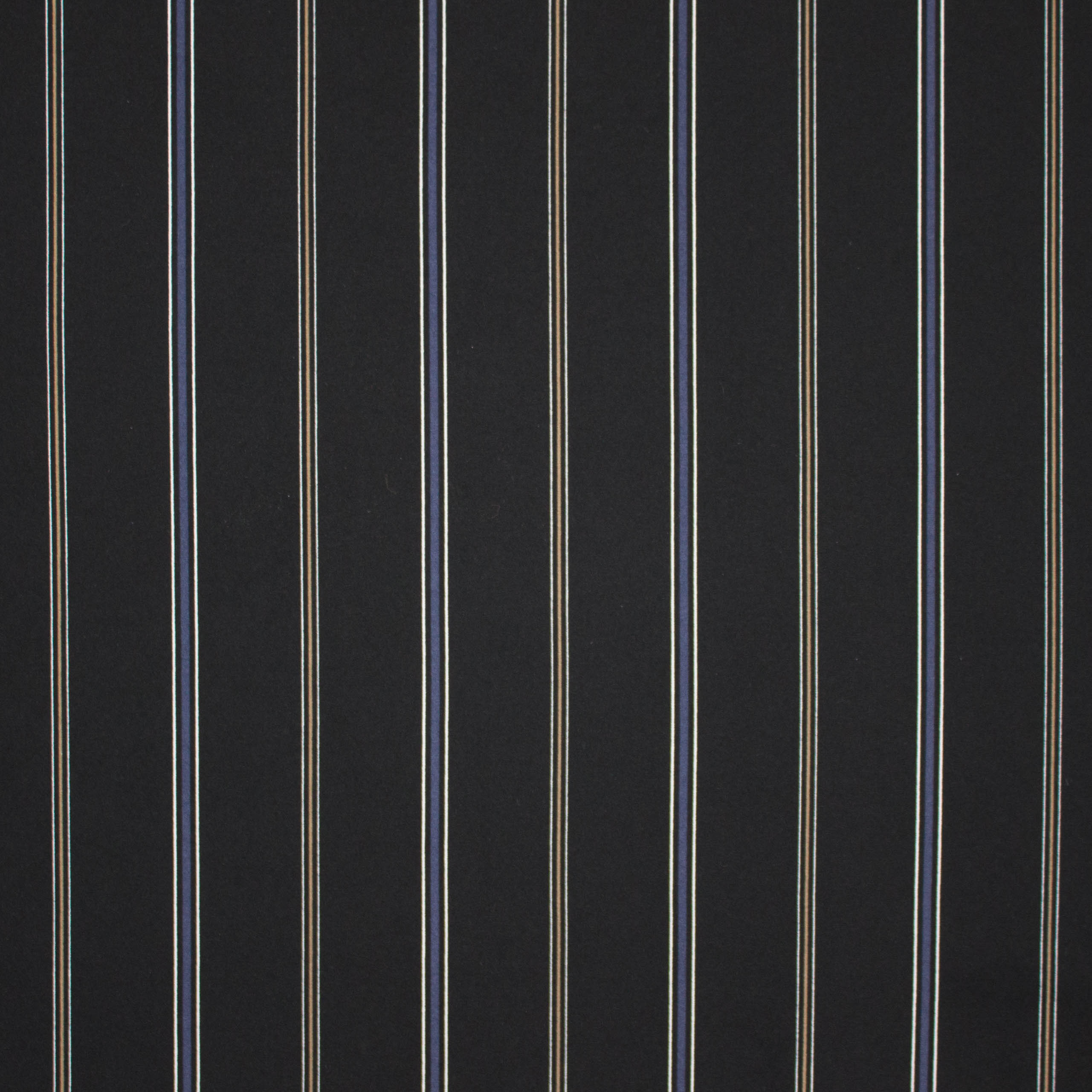 Rekbare polyester crêpe zwart met strepen - My Image