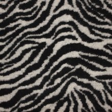 Wolmix stof met zebraprint van 'Fibre Mood'