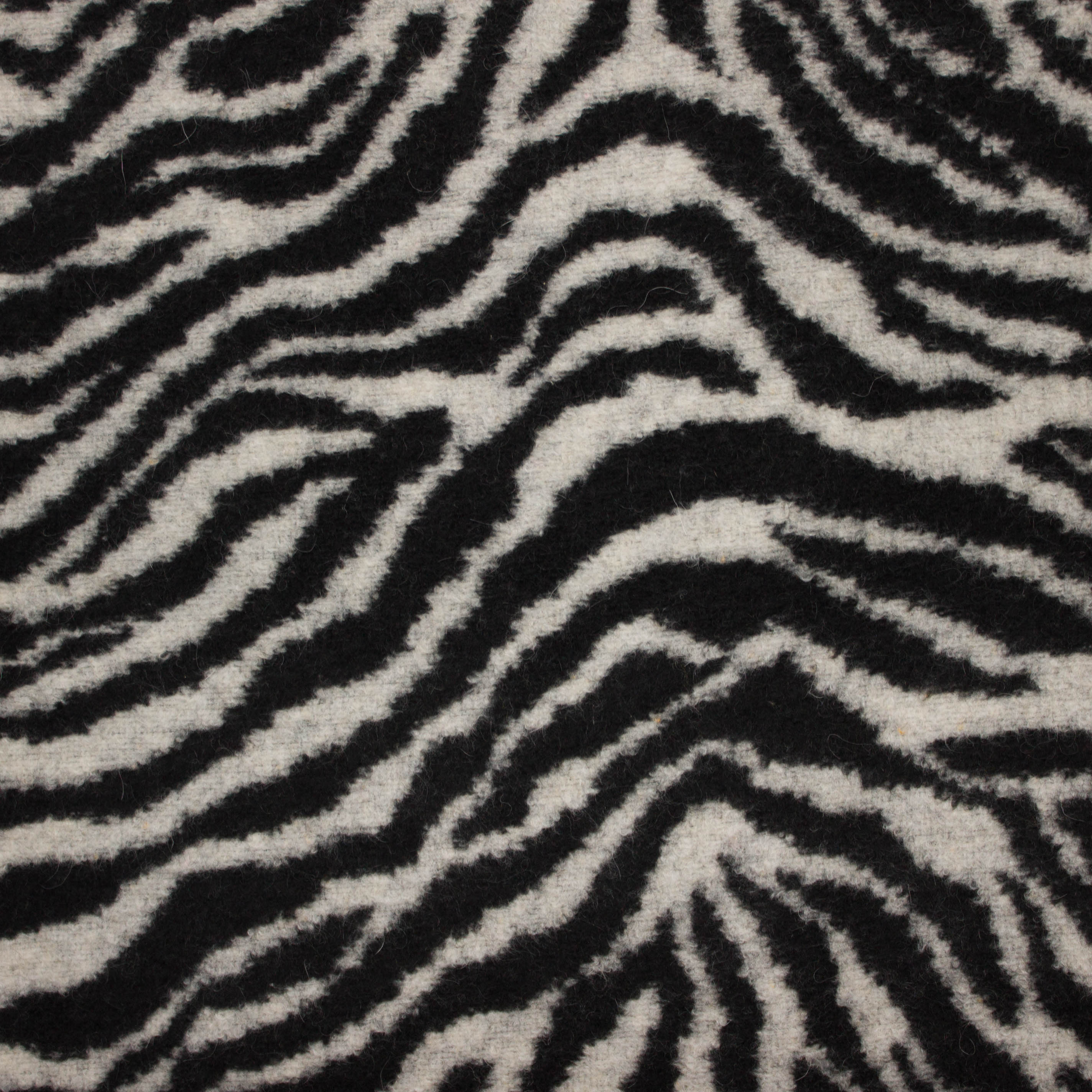 Wolmix stof met zebraprint van 'Fibre Mood'