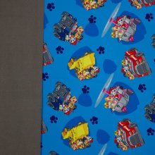 Blauwe softshell van Paw Patrol met grijze binnenkant