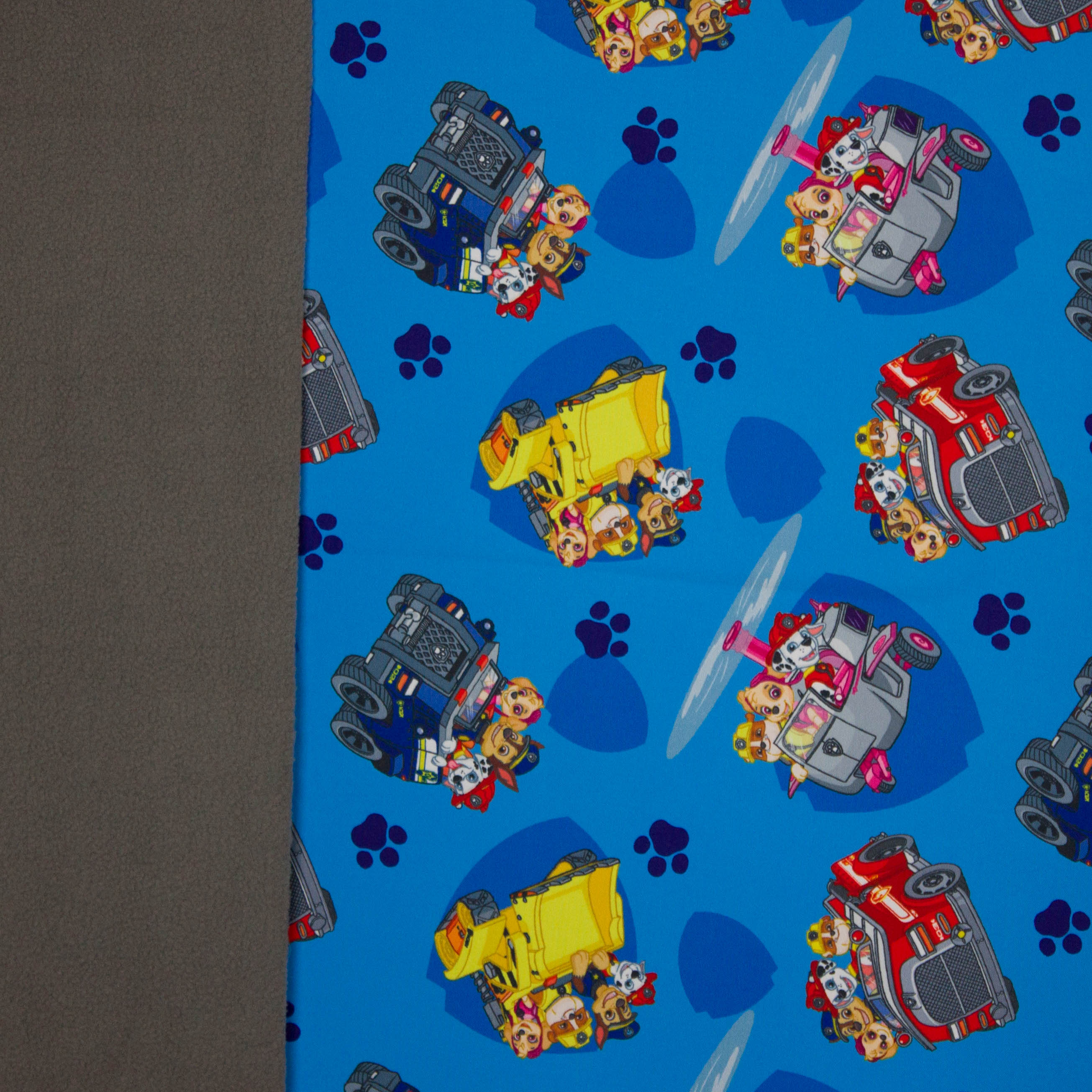 Blauwe softshell van Paw Patrol met grijze binnenkant