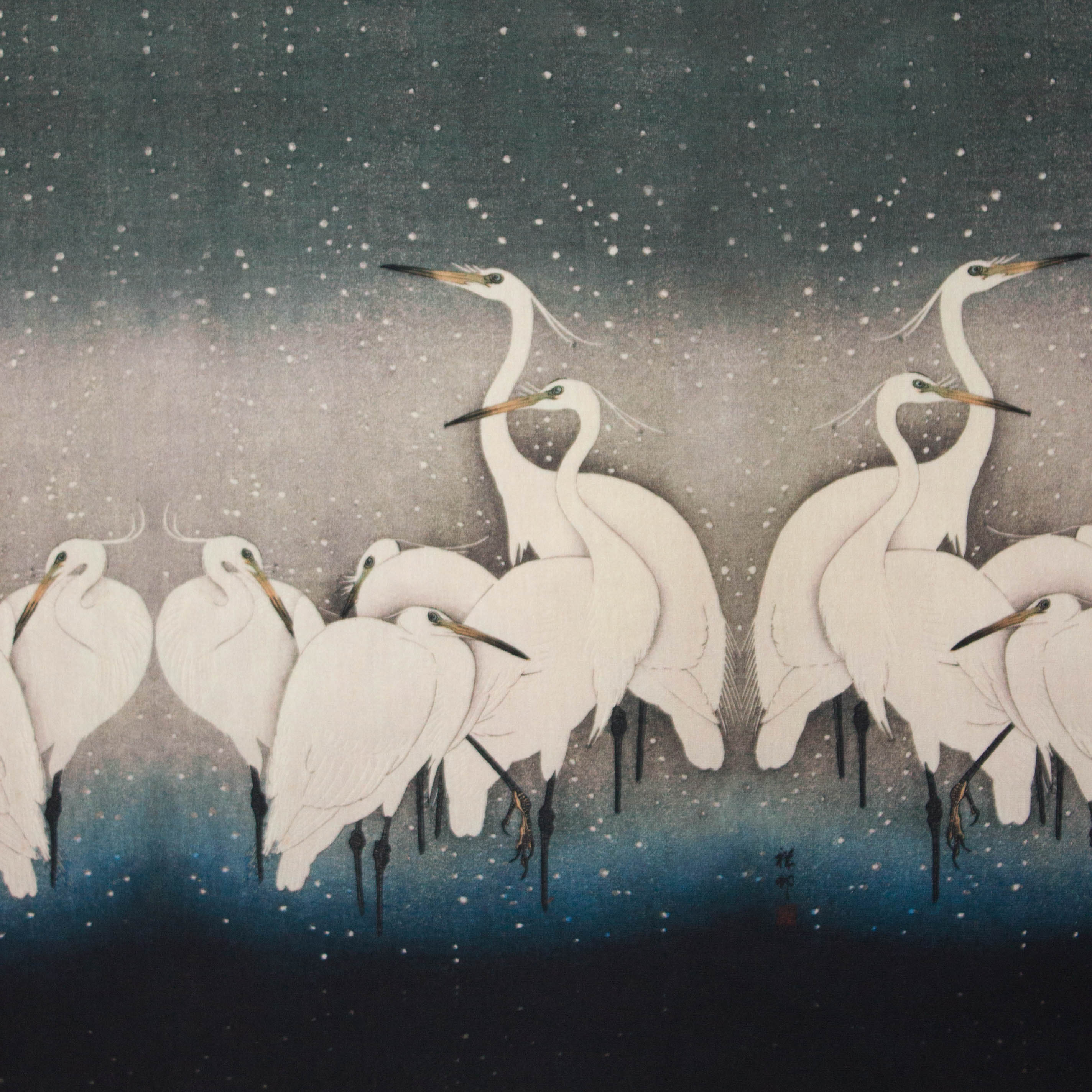 Tricot met reigers