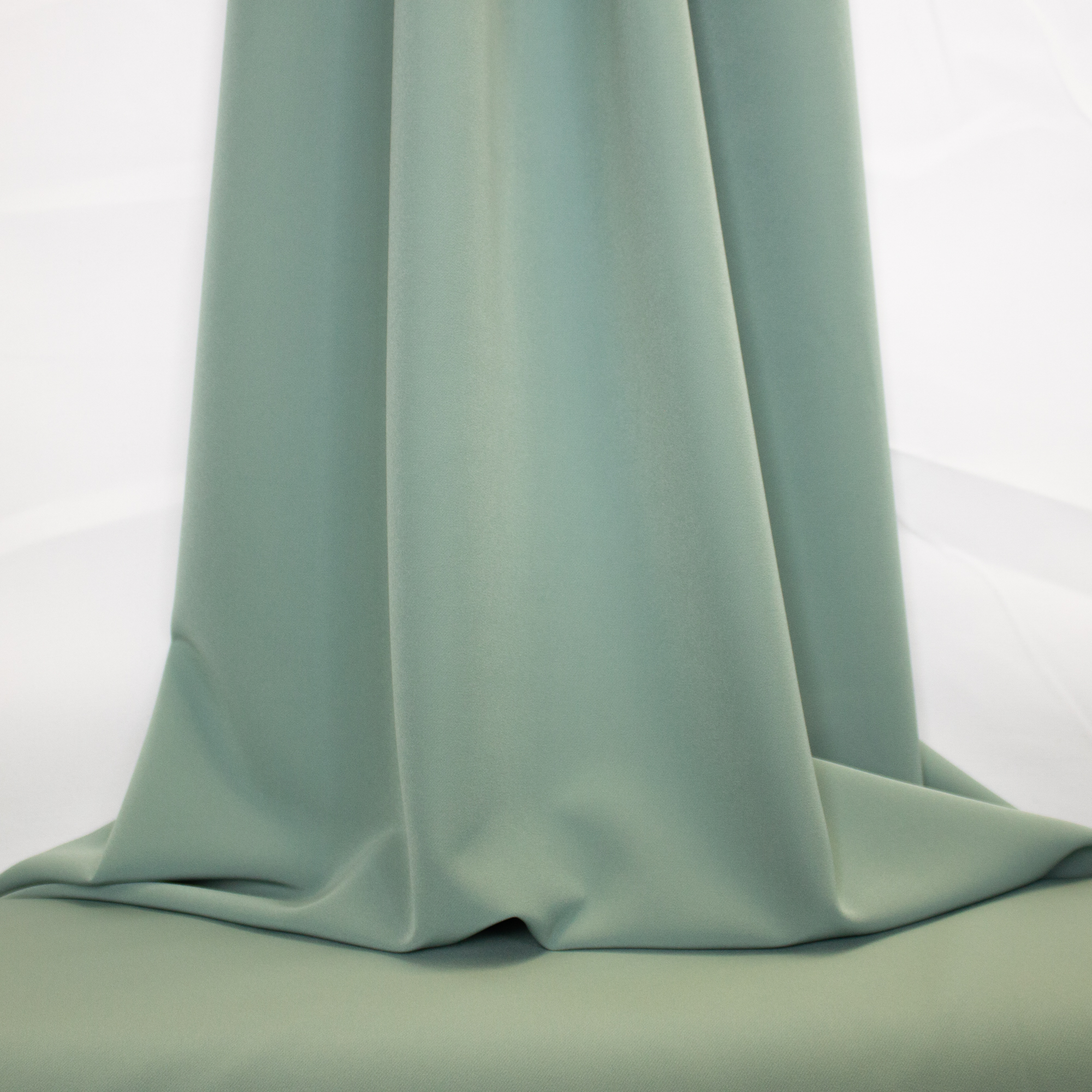 Donker Munt Polyester Stretch