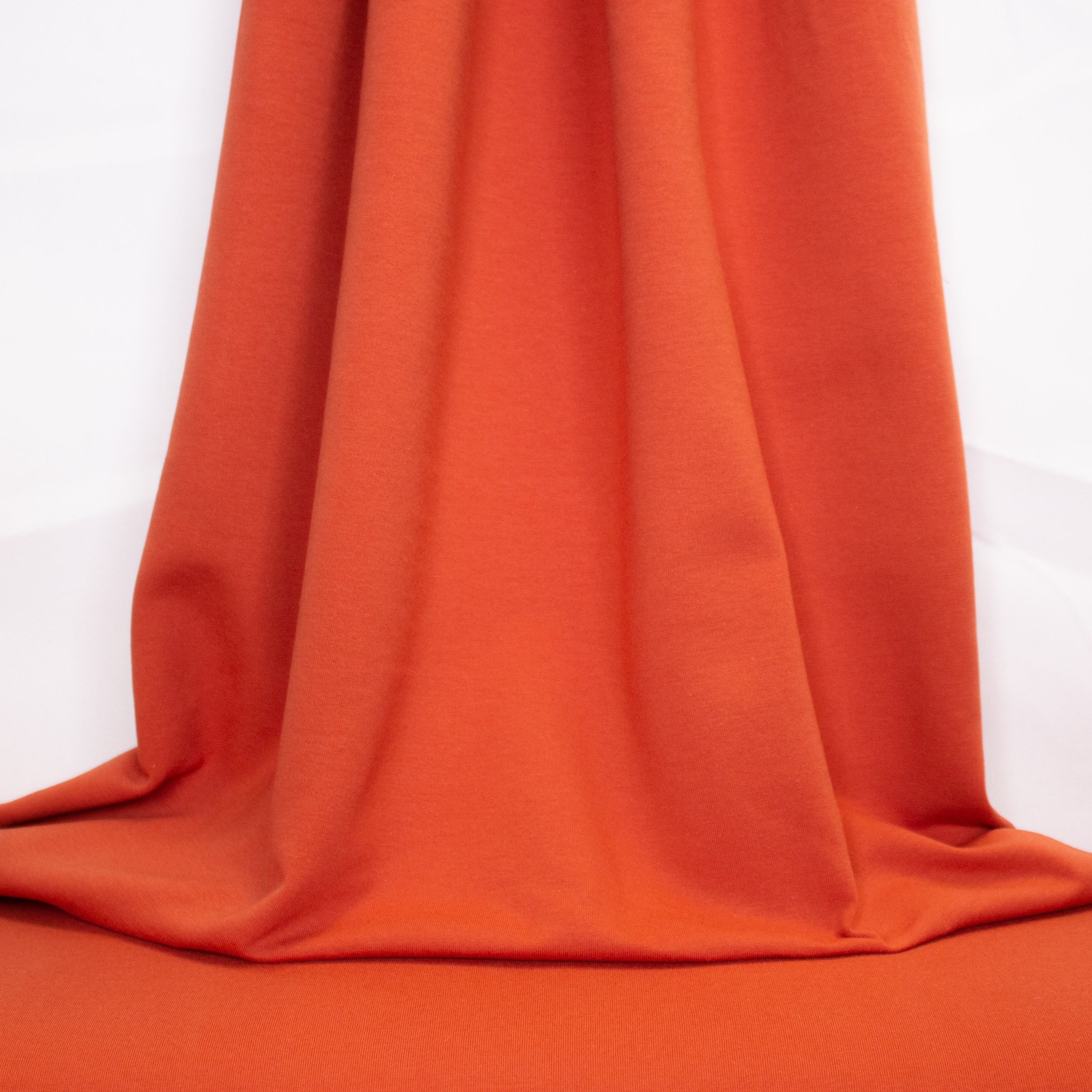Rode Sweater met Geruwde Achterkant