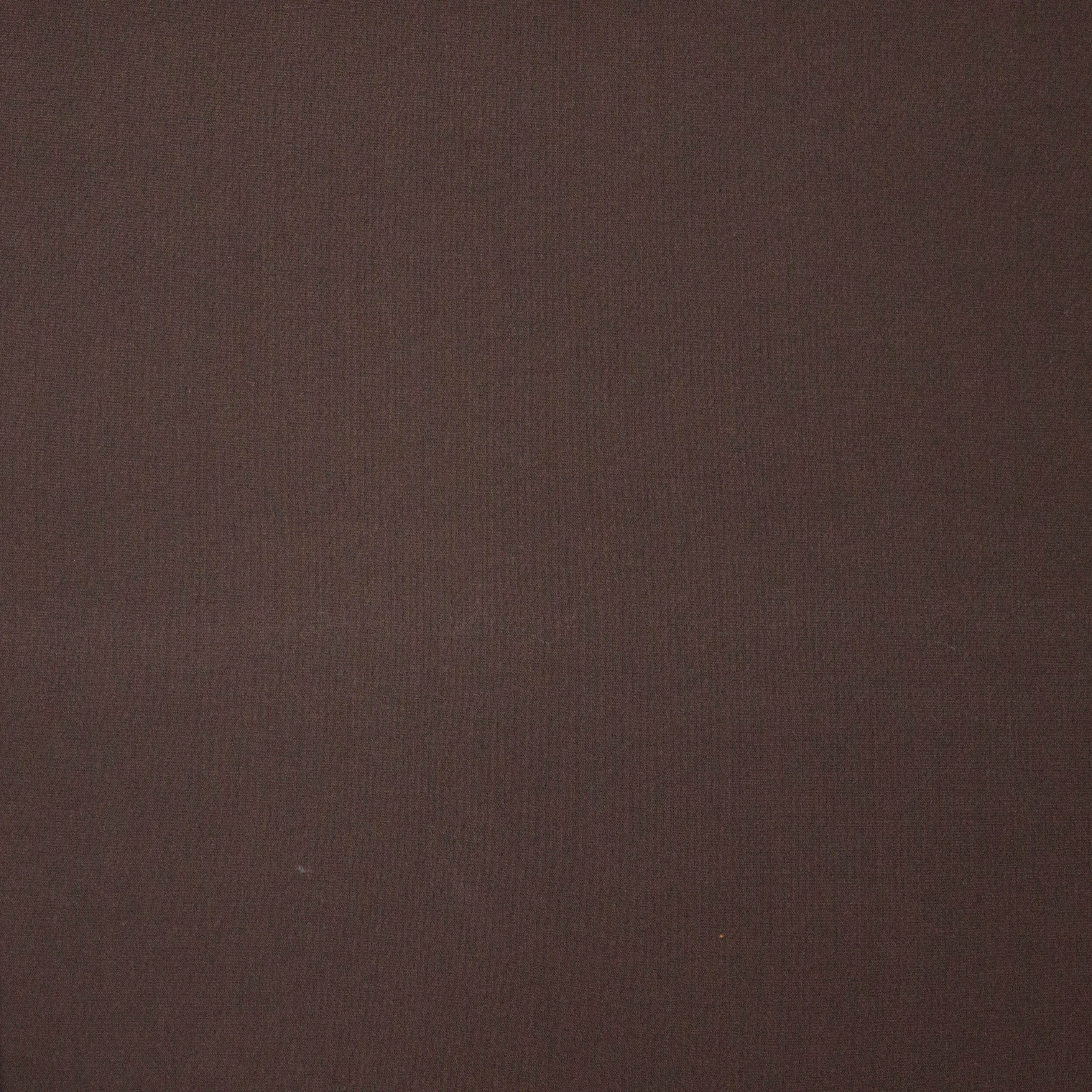 Donkerbruine polyester / viscose stretch mengeling