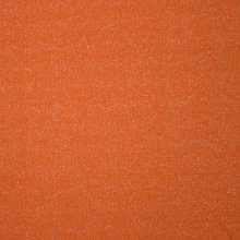 Oranje sweaterstof met zilveren glitter