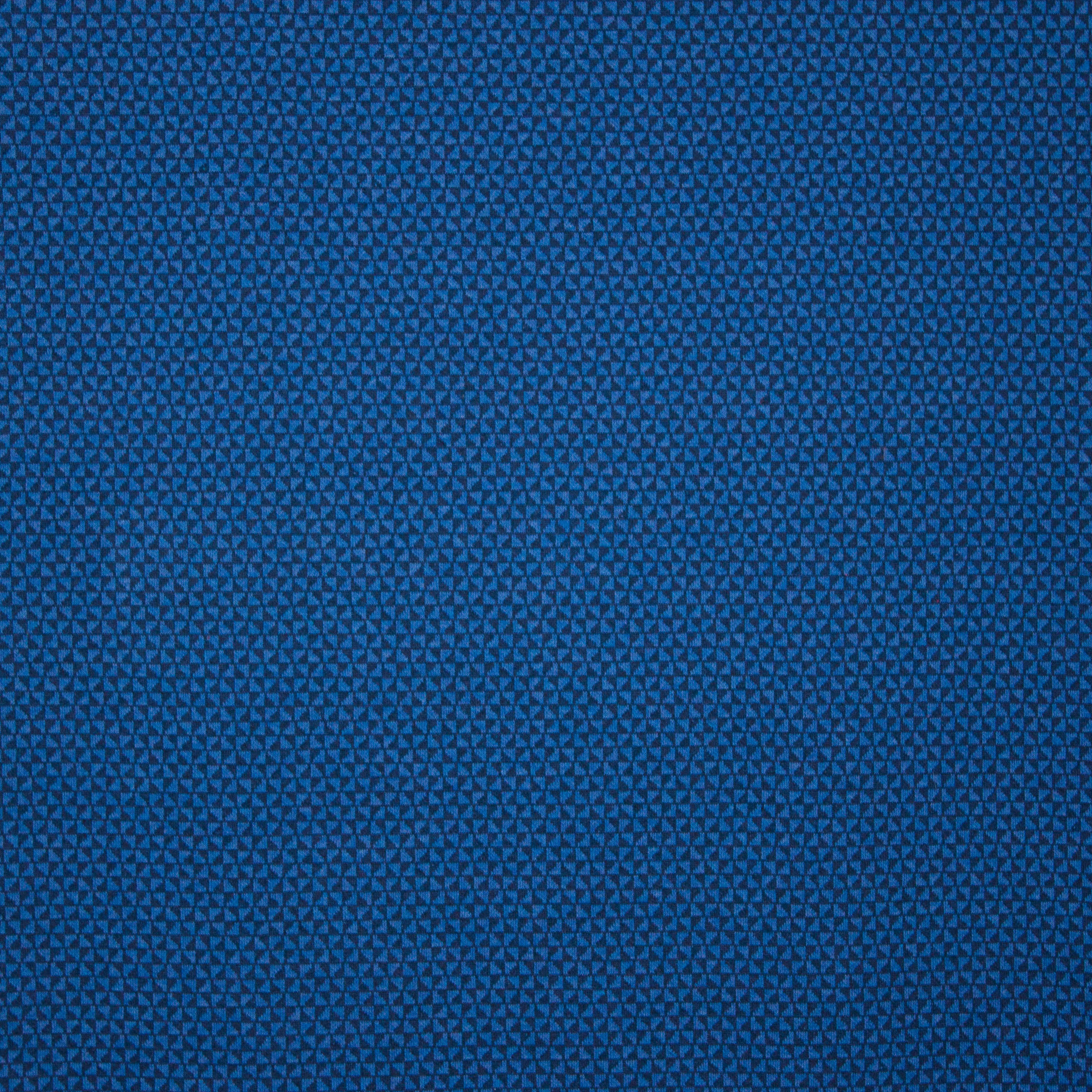 Blauw breitje met driehoekjes