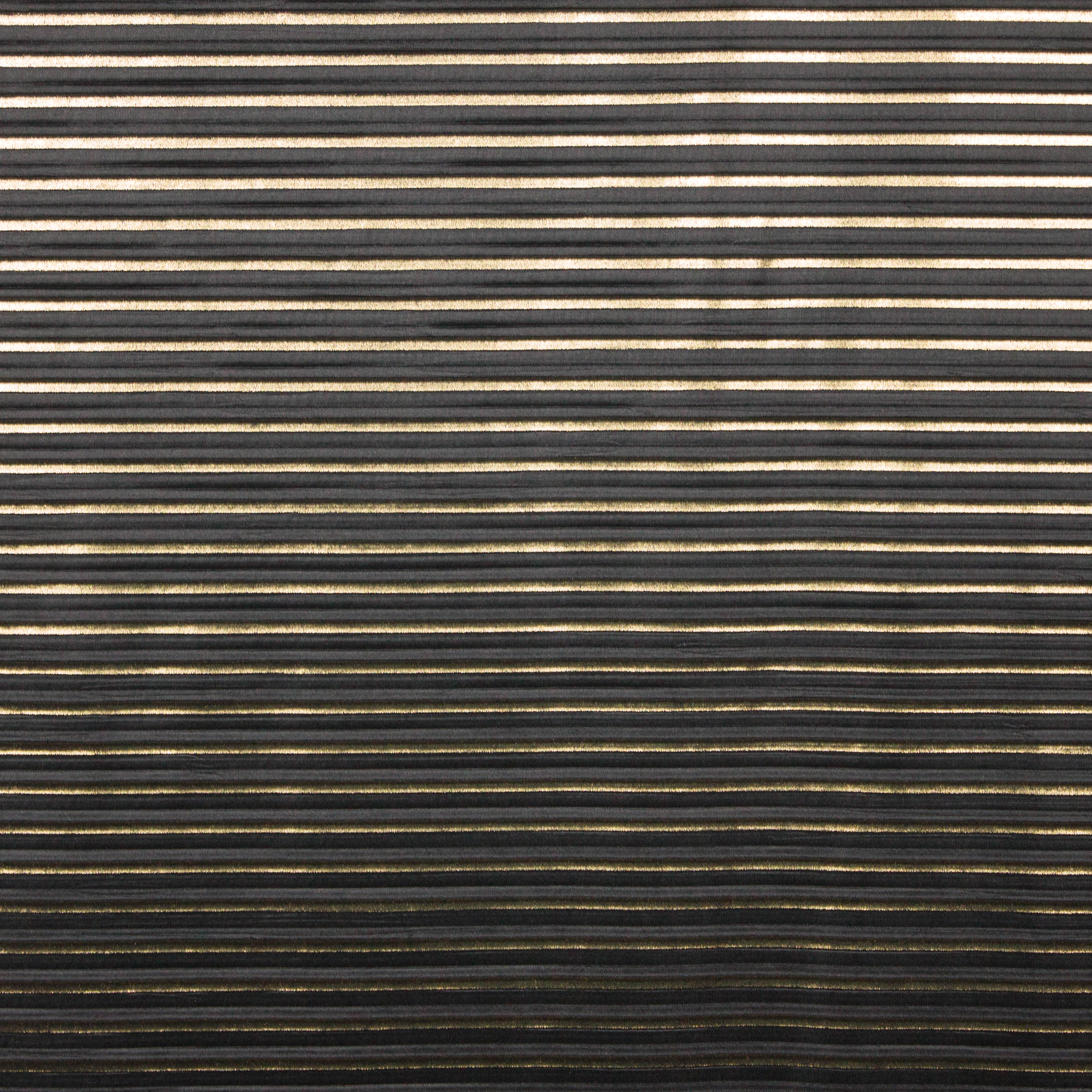 Zwart / goud plissé polyester van 'La Maison Victor'