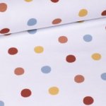 Witte french terry 'Multi circles' van Eva Mouton