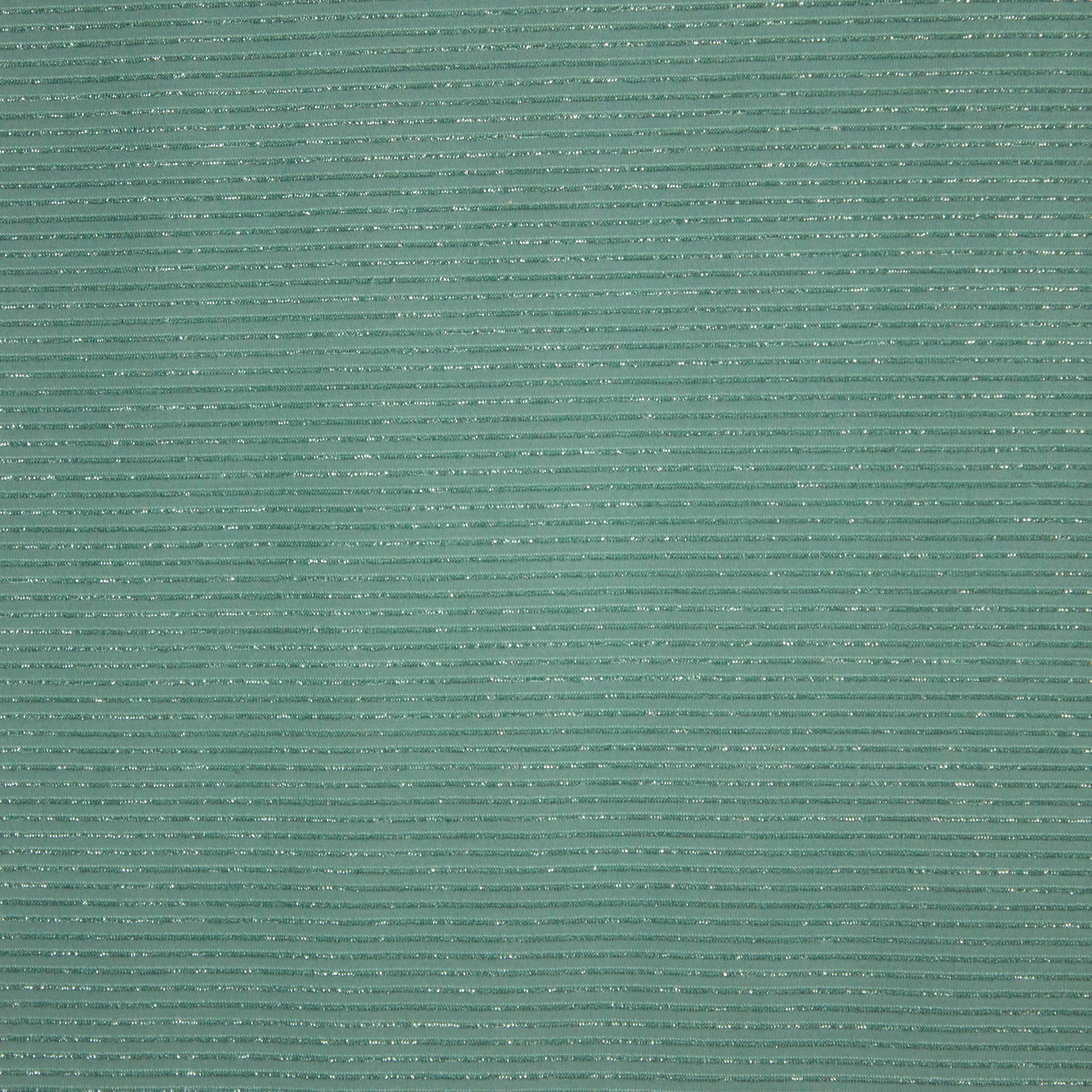 Groene structuurtricot met glitter