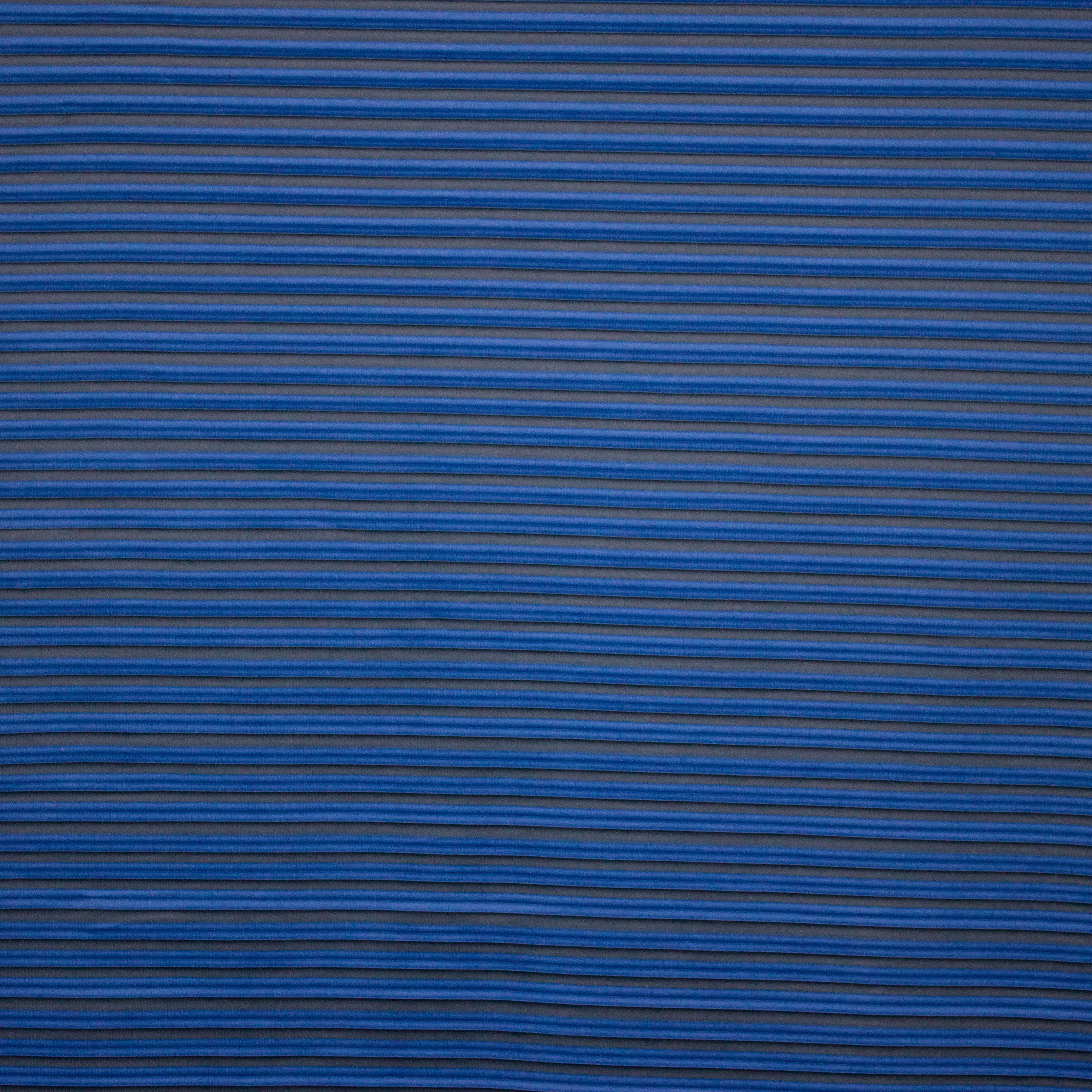 Zwart / blauwe plissé polyester van 'La Maison Victor'