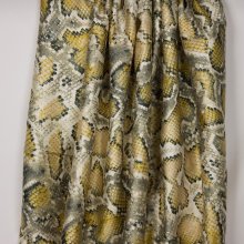 Jacquard met slangenvelmotief en gouden glitter