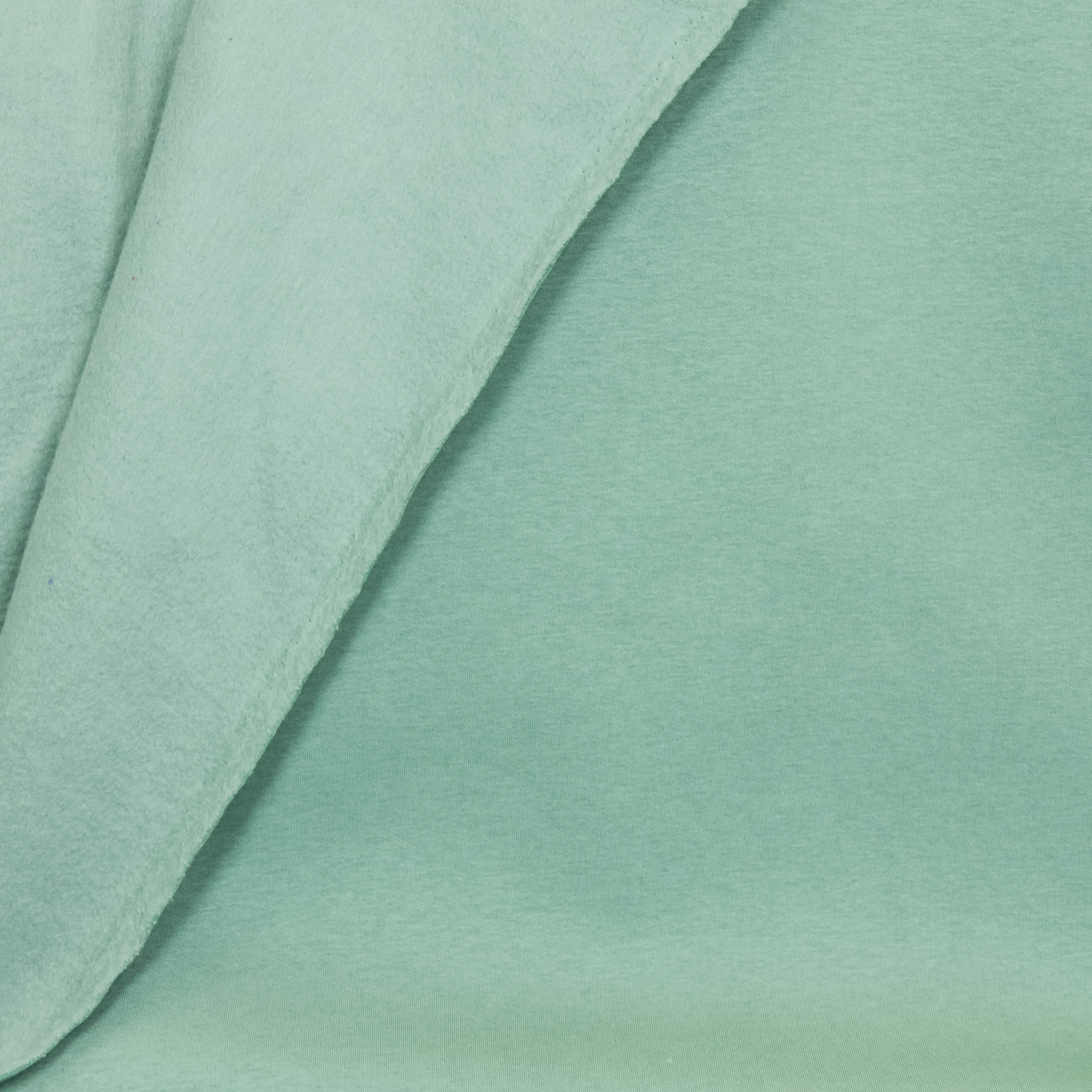 Gebrushte sweaterstof turquoise