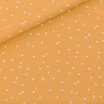 Gele french terry met witte bolletjes "Snow Dots" van See You At Six
