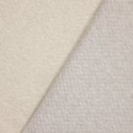 Doorgestikte sweaterstof in grijs met gouden glitterstreepjes
