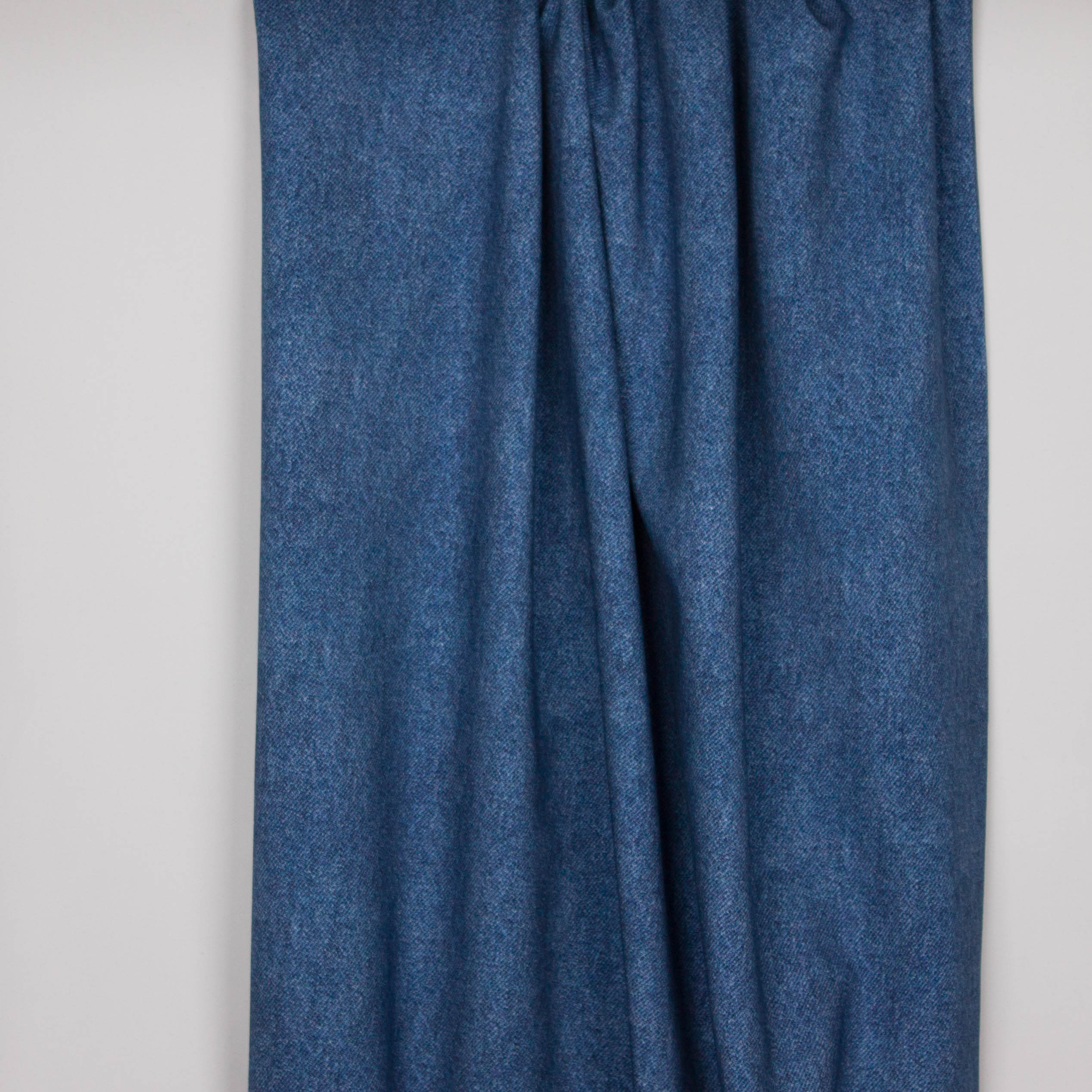 French terry met donkerblauwe jeanslook