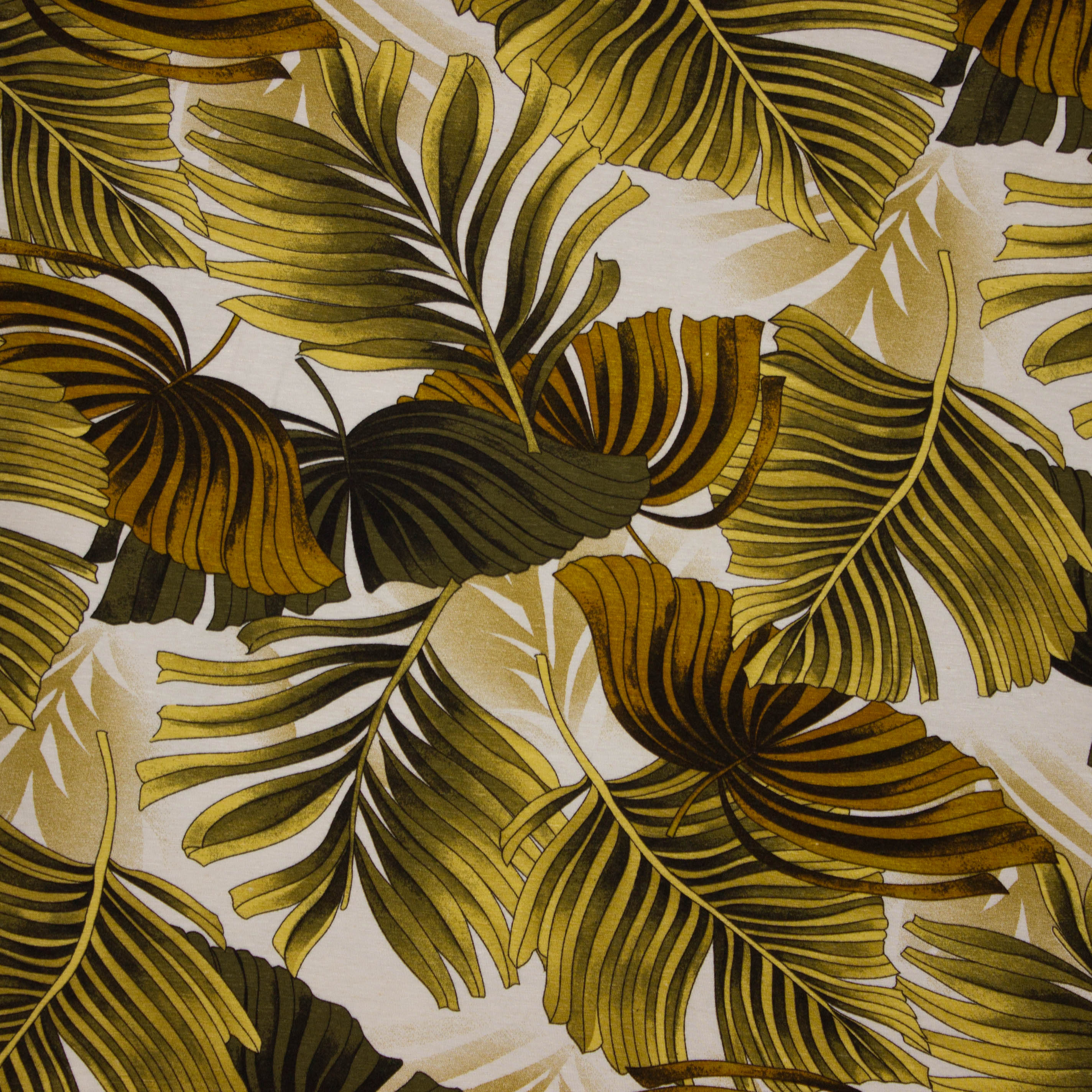Viscose tricot met tropische bladeren van My Image