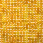 Italiaanse witte piqué katoen met gele motieven - Alta Moda