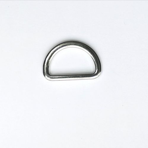 D ring - zilver - 20 mm - plat